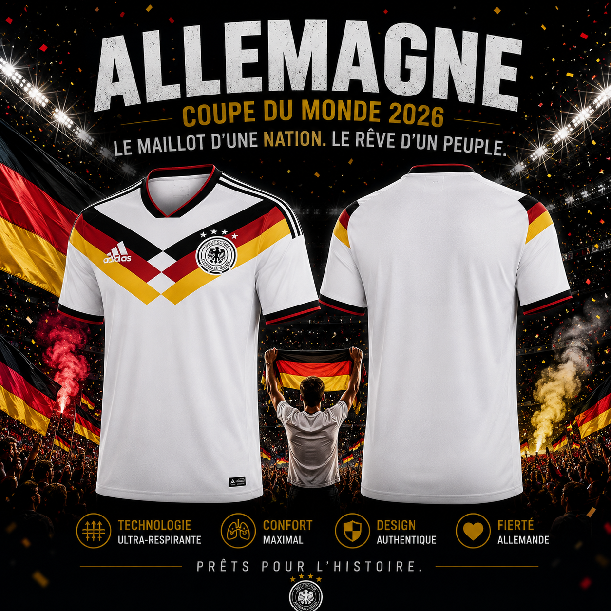 Maillot de l'Allemagne Officiel