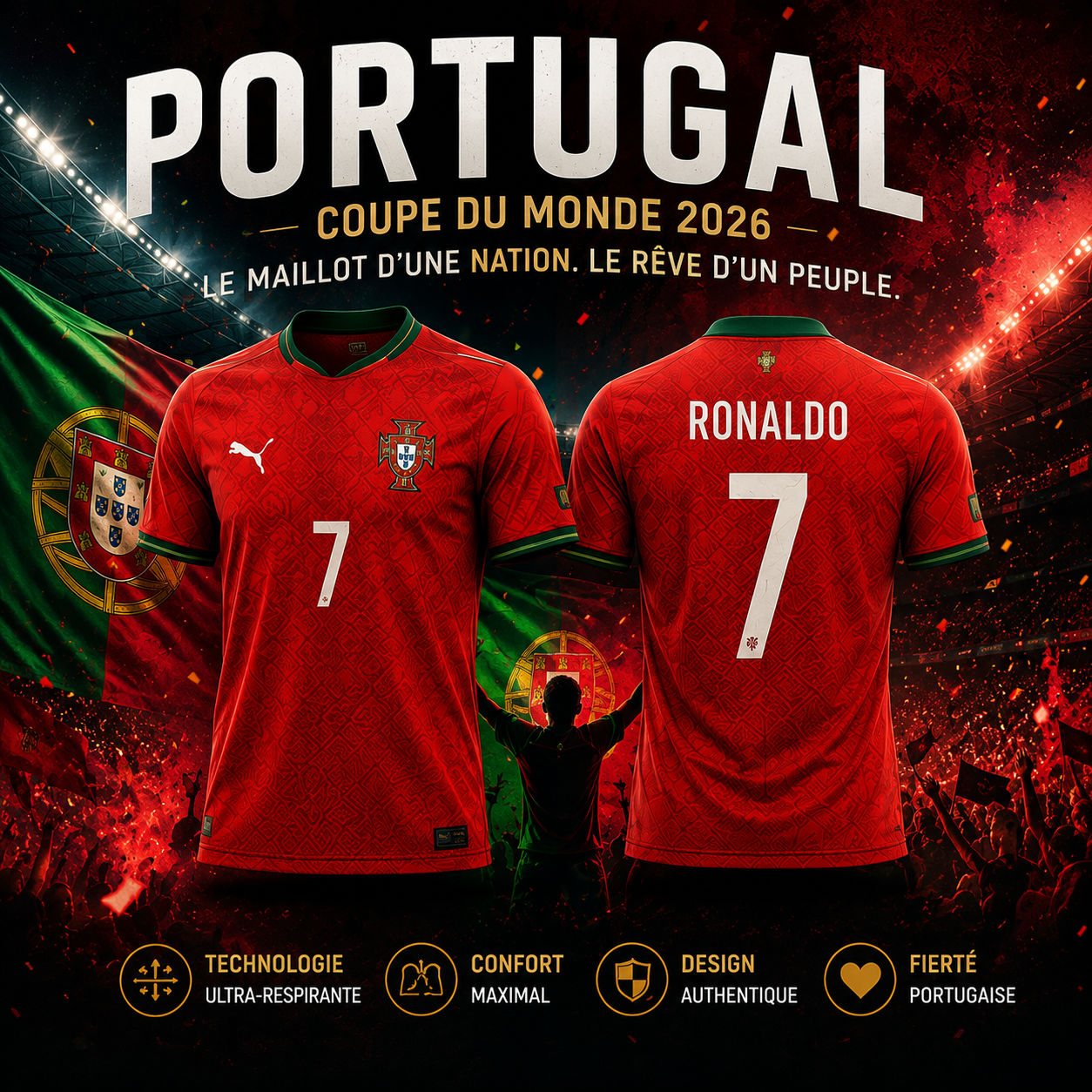 Maillot du Portugal Officiel