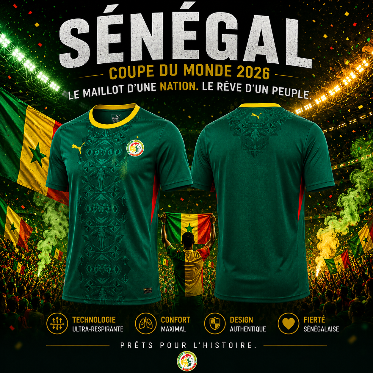 Maillot du Sénégal Officiel