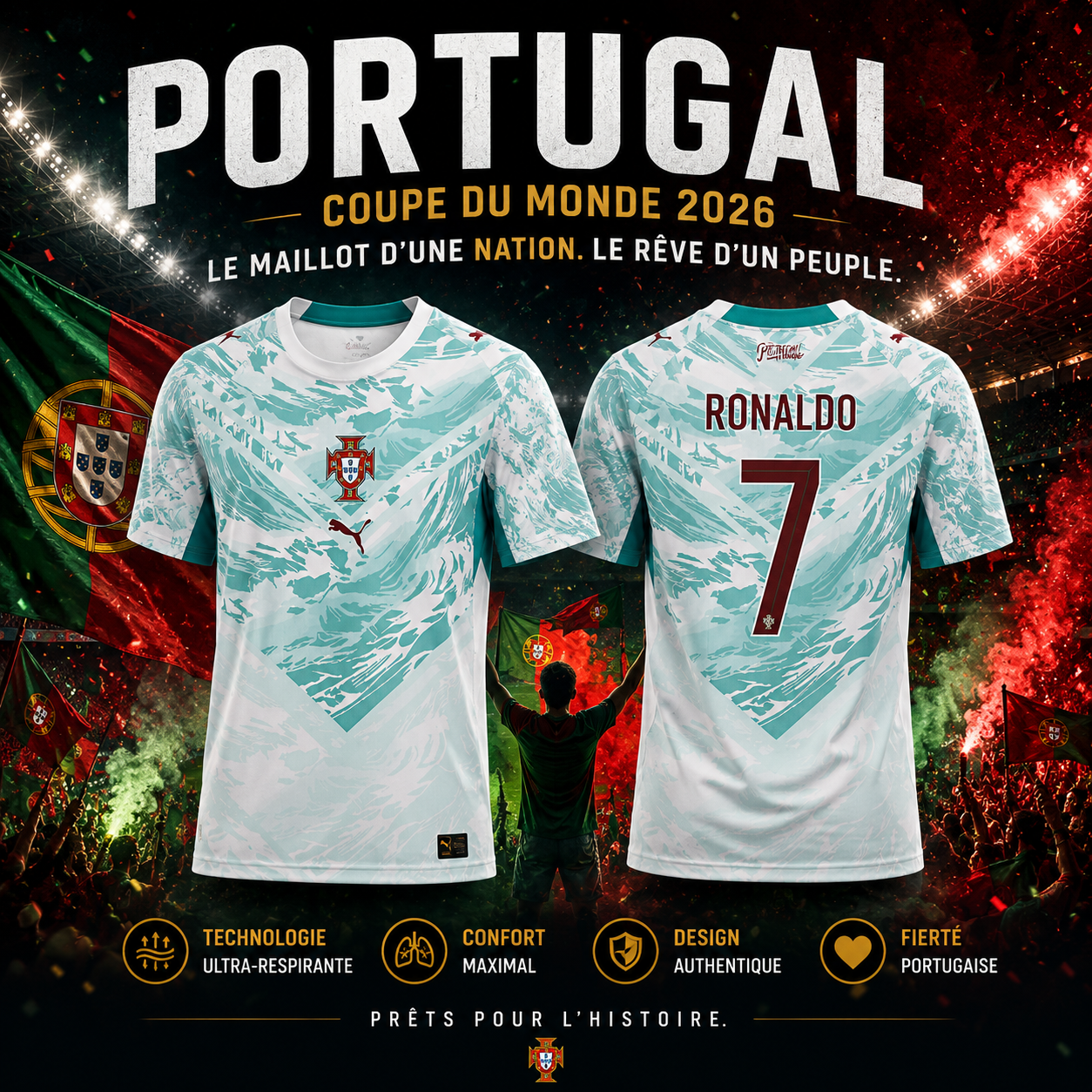Maillot du Portugal Officiel